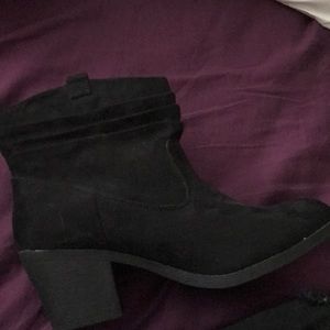Black Ankle Booties-NEVER WORN BEFORE